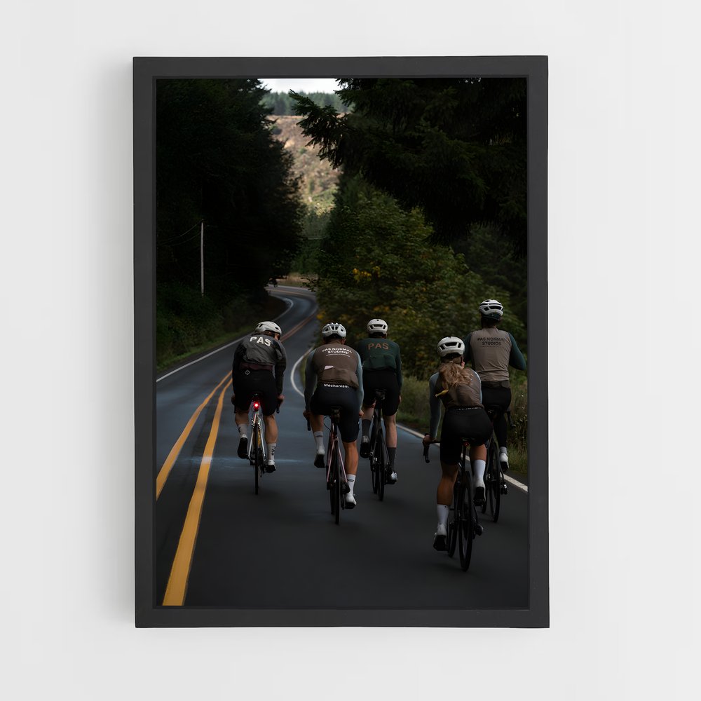 Poster Pédaleurs en Liberté – affiche Cyclisme (vue 2)